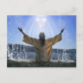 Jesus Baptismus Postkarte (Vorderseite)