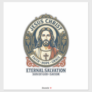 Jesus Barbier Herrenpflege Grafik T-Shirt Christli Aufkleber