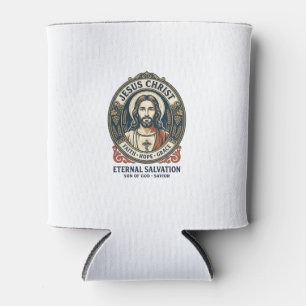Jesus Barbier Herrenpflege Grafik T-Shirt Christli Dosenkühler