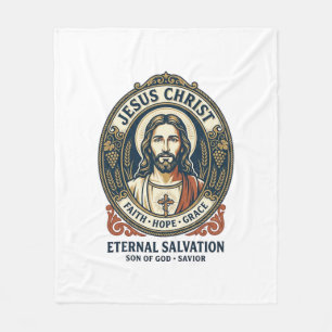 Jesus Barbier Herrenpflege Grafik T-Shirt Christli Fleecedecke