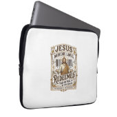 Jesus Barcode Etikett Erlöst Jesus Barcode Erlöst Laptopschutzhülle (Vorne Rechts)