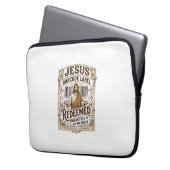 Jesus Barcode Etikett Erlöst Jesus Barcode Erlöst Laptopschutzhülle (Vorderseite Links)