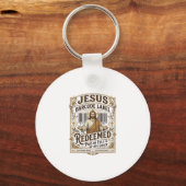 Jesus Barcode Etikett Erlöst Jesus Barcode Erlöst Schlüsselanhänger (Vorderseite)