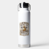 Jesus Barcode Etikett Erlöst Jesus Barcode Erlöst Trinkflasche (Vorderseite)