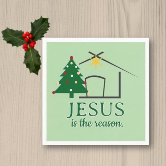 Jesus basiert auf dem Glauben der Vernunft Serviette