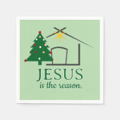 Jesus basiert auf dem Glauben der Vernunft Serviette (Vorderseite)