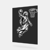 Jesus Basketball Dunk - Sports Satire Acrylschild (Winkel)