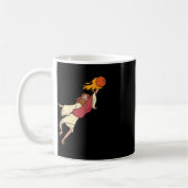 Jesus Basketball spielen Kaffeetasse (Links)