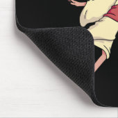 Jesus Basketball spielen Mousepad (Ecke)