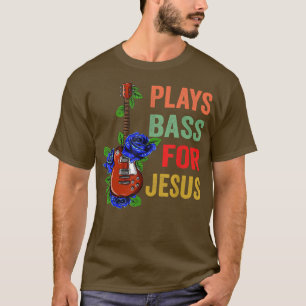 Jesus Bassist Christlich Bass Player Gitarre T-Shirt