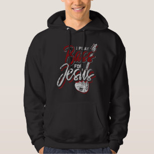 Jesus Bassist Christlicher Bassspieler Bassgitarre Hoodie