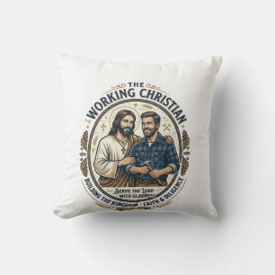 Jesus Bauhandwerk Shirt Christliches Grafik_ Kissen