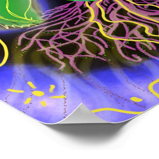 Jesus, Baum des Lebens Poster (Ecke)