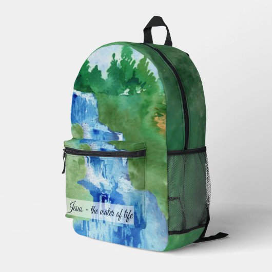 Jesus Bedruckter Rucksack (Rückseitige Ecke Rechts)