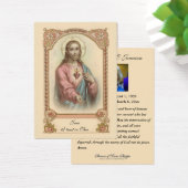 Jesus Beerdigung Gedenkgebet Heilige Karte (Schreibtisch)