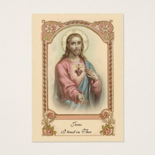 Jesus Beerdigung Gedenkgebet Heilige Karte (Vorderseite)