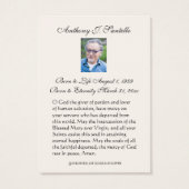 Jesus Beerdigung Gedenkgebet Religiöse Heilige Kar (Rückseite)