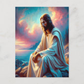 Jesus-Befriedung neben stillem Wasser Postkarte (Vorderseite)