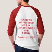 JESUS begann zu predigen - Rote Weihnachten 3/4 Si T-Shirt (Rückseite)
