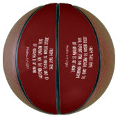 JESUS begann zu predigen: Umkehr - Moderne Weihnac Basketball (Vertikal)