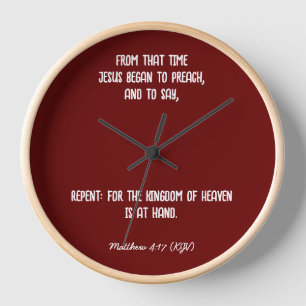 JESUS begann zu predigen: Umkehr - Moderne Weihnac Uhr