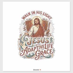 Jesus-Behindertenhilfe-T-Shirt Inspiration Aufkleber