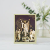 Jesus bei der Eröffnung des Grabes Postkarte (Stehend Vorderseite)