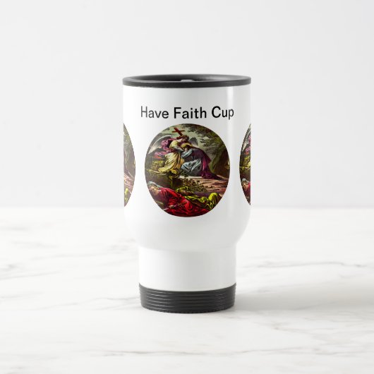 Jesus bei der Gethsemane-Tasse Reisebecher (Mittel)