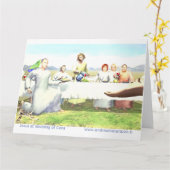 Jesus bei der Hochzeit von Cana Karte (Gelbe Blume)