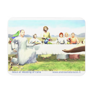 Jesus bei der Hochzeit von Cana Magnet