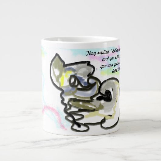 jesus believe  Jumbo-Tasse (Vorderseite)