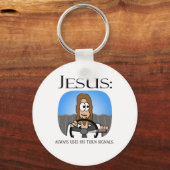 Jesus benutzt seine Wendesignale Schlüsselanhänger (Vorderseite)