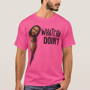 Jesus beobachtet Meme T-Shirt