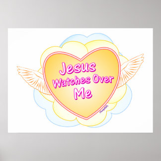 Jesus beobachtet mich poster