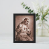 Jesus berührt sein Herz Postkarte (Stehend Vorderseite)