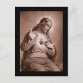 Jesus berührt sein Herz Postkarte (Vorderseite)