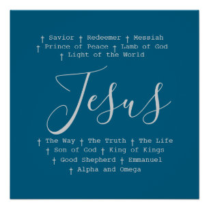 "Jesus" beruht auf Christlichem Glauben Poster