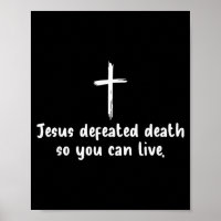Jesus besiegte den Tod, damit Sie christlichen Gla