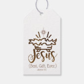 JESUS BEST GIFT EVENT Christmas Scripture Geschenkanhänger (Vorderseite)