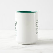 JESUS BEST GIFT EVER Green Scripture Christmas Tasse (Zentrum)