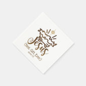 JESUS BEST GIFT JEMALS Weihnachts-Party Serviette (Ecke)