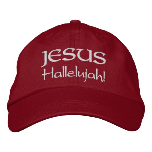 Jesus Bestickte Baseballkappe (Vorderseite)