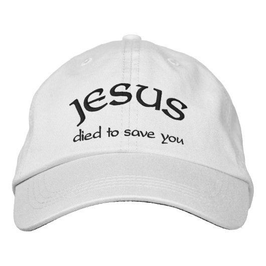 Jesus Bestickte Baseballkappe (Vorderseite)