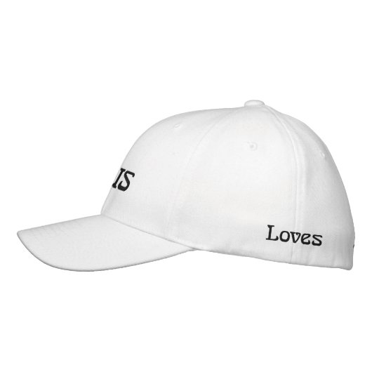 Jesus bestickter Hut, einfache FlexFit-Wollkappe Bestickte Baseballkappe (Links)