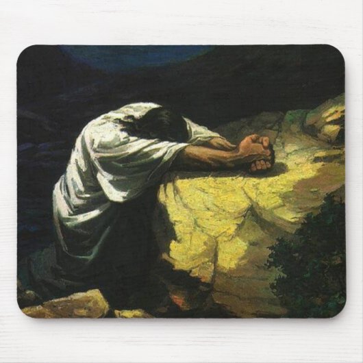 Jesus-Beten Mousepad (Vorne)