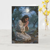 Jesus betend karte (Gelbe Blume)