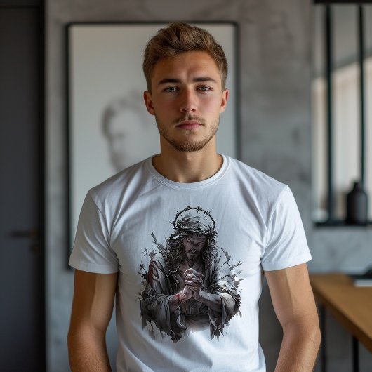 Jesus betet Glauben T-Shirt