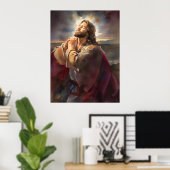 Jesus betet im Park Poster (Heimbüro)