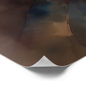 Jesus betet im Park Poster (Ecke)