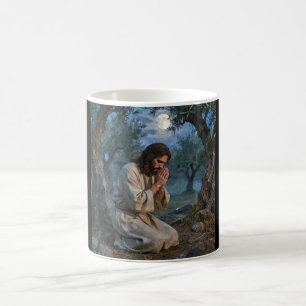 Jesus betet kaffeetasse
